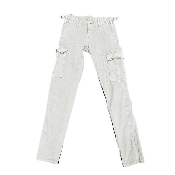 THEORY AG ADRIANO GOLDSCHMIED Standard Issue Slim Cargo Stretch Cotton Twill Kha - Picture 2 of 9